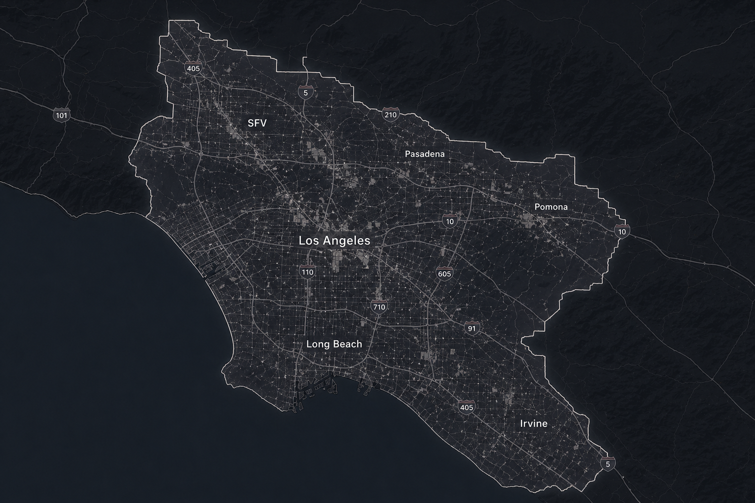 WorkBase Logistics service radius map